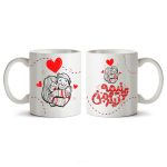 ماگ سرامیکی ساده طرح عاشقانه کد MUG-107