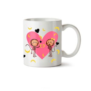 ماگ سرامیکی ساده طرح عاشقانه کد MUG-109