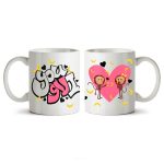 ماگ سرامیکی ساده طرح عاشقانه کد MUG-109