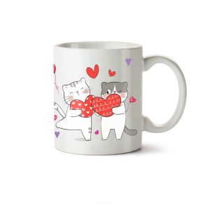 ماگ سرامیکی ساده طرح عاشقانه کد MUG-111