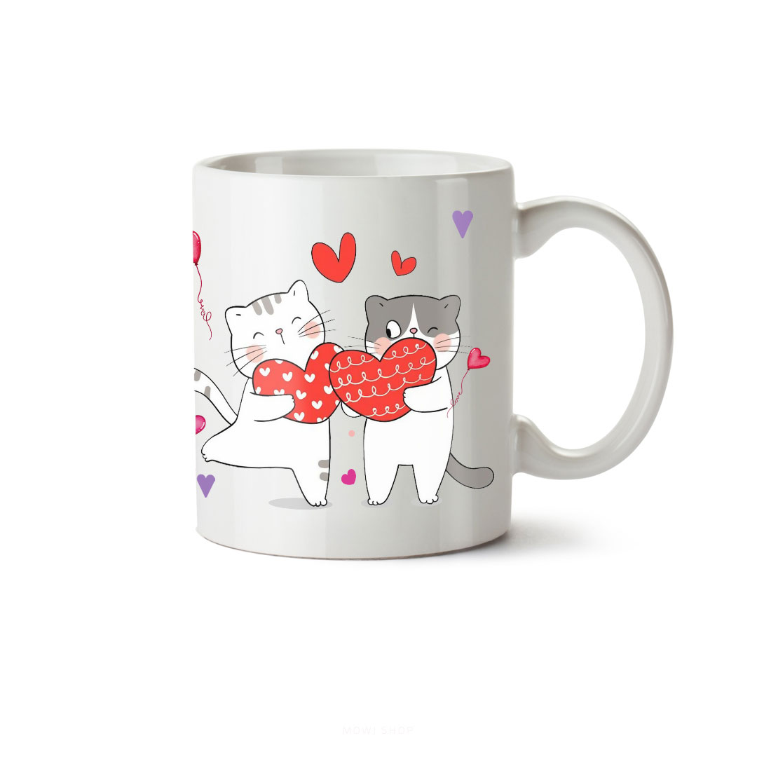 ماگ سرامیکی ساده طرح عاشقانه کد MUG-111