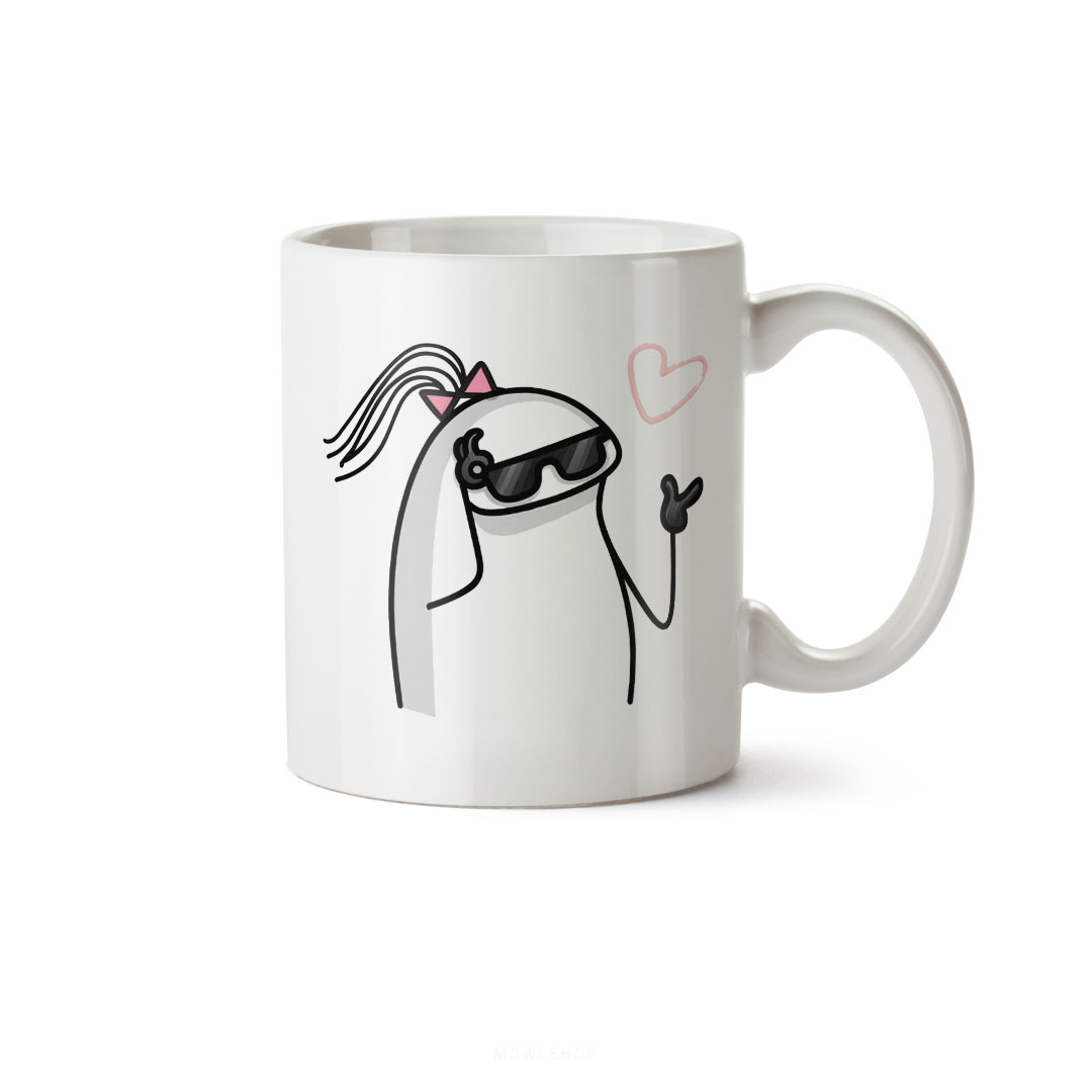 ماگ سرامیکی ساده طرح دخترانه کد MUG-121