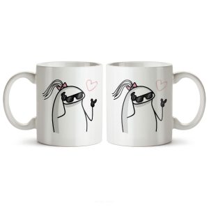 ماگ سرامیکی ساده طرح دخترانه کد MUG-121