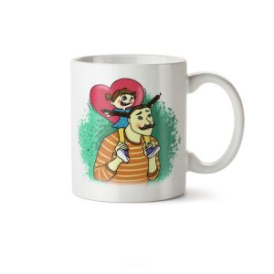 ماگ سرامیکی ساده طرح پدر و دختر کد MUG-125