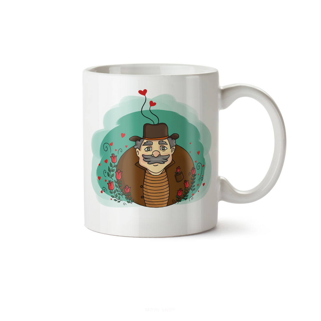 ماگ سرامیکی ساده طرح پدر کد MUG-126