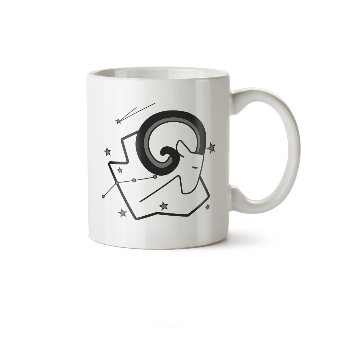 ماگ سرامیکی ساده طرح نماد آوریل/فروردین ماه کد MUG-128