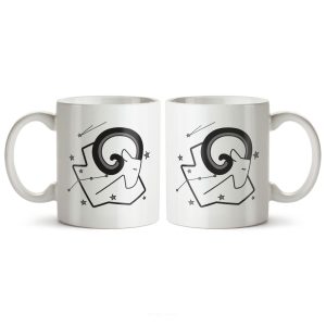 ماگ سرامیکی ساده طرح نماد آوریل/فروردین ماه کد MUG-128