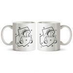 ماگ سرامیکی ساده طرح نماد ماه اکتبر/مهر کد MUG-134