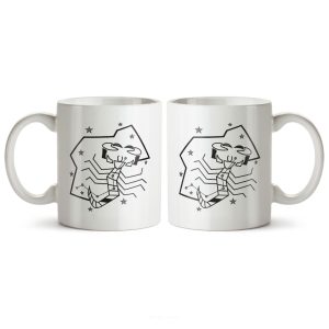 ماگ سرامیکی ساده طرح نماد ماه نوامبر/آبان کد MUG-135