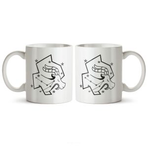 ماگ سرامیکی ساده طرح نماد ماه ژانویه/دی کد MUG-137