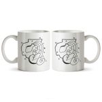 ماگ سرامیکی ساده طرح نماد ماه فوریه/بهمن کد MUG-138