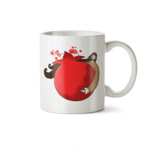 ماگ سرامیکی ساده طرح دخترانه شب یلدا کد MUG-140