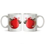 ماگ سرامیکی ساده طرح دخترانه شب یلدا کد MUG-140