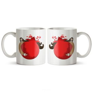 ماگ سرامیکی ساده طرح دخترانه شب یلدا کد MUG-140