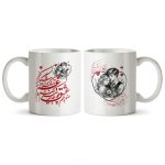 ماگ سرامیکی ساده طرح عاشقانه کد MUG-142