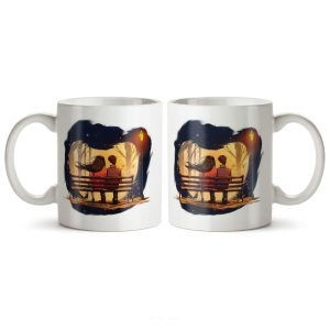 ماگ سرامیکی ساده طرح عاشقانه کد MUG-148