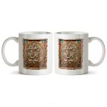 ماگ سرامیکی ساده طرح هنری و سنتی کد MUG-150