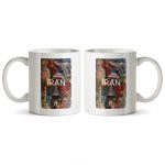 ماگ سرامیکی ساده طرح هنری نوستالژی ایران کد MUG-161