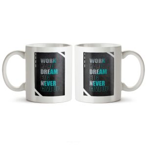 ماگ سرامیکی ساده طرح فانتزی سخن انگیزشی کد MUG-162