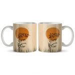ماگ سرامیکی ساده طرح هنری طبیعت کد MUG-164