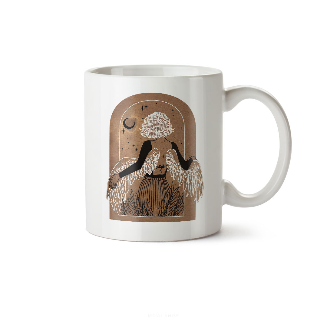 ماگ سرامیکی ساده طرح فانتزی دخترانه کد MUG-165