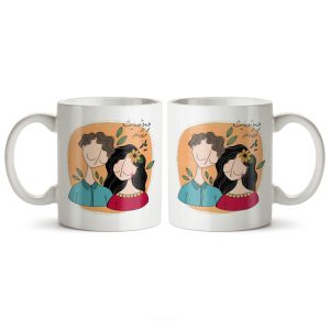 ماگ سرامیکی ساده طرح عاشقانه کد MUG-171