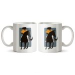 ماگ سرامیکی ساده دخترانه دختر اسب سوار کد MUG-172