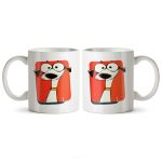 ماگ سرامیکی ساده طرح فانتزی سگ کد MUG-173