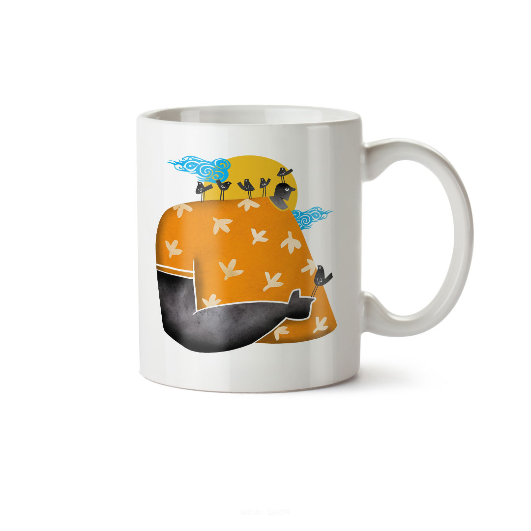 ماگ سرامیکی ساده طرح فانتزی پسرانه کد MUG-176