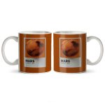 ماگ سرامیکی ساده طرح سیاره مریخ کد MUG-177