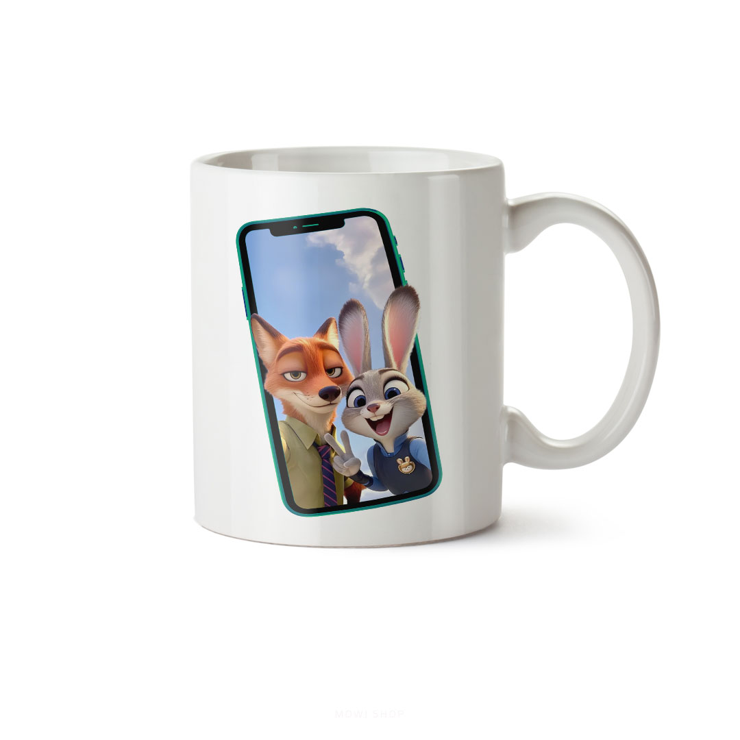 ماگ سرامیکی ساده طرح فانتزی زوتوپیا کد MUG-179