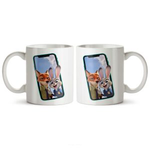 ماگ سرامیکی ساده طرح فانتزی زوتوپیا کد MUG-179