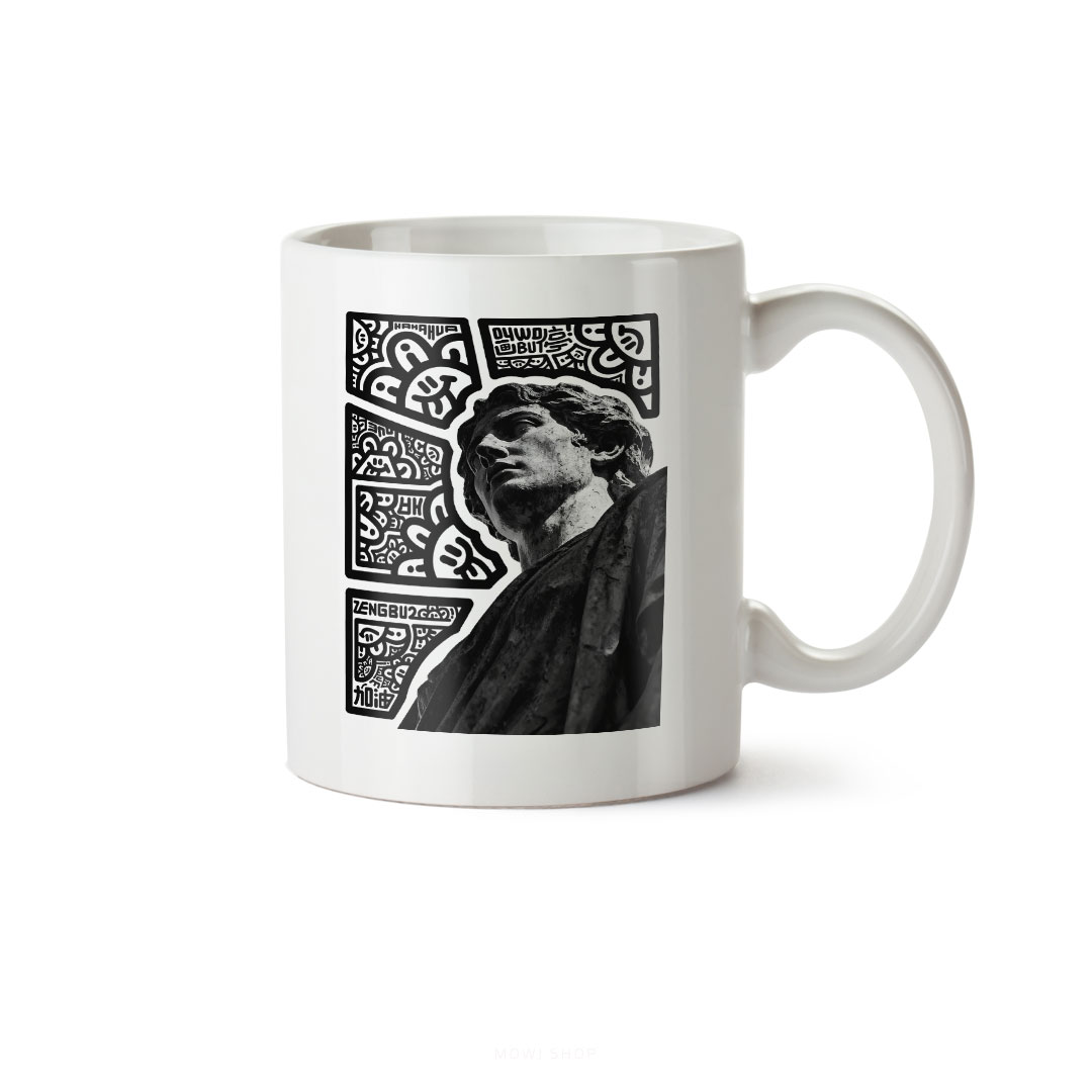 ماگ سرامیکی ساده طرح فانتزی کد MUG-180