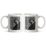 ماگ سرامیکی ساده طرح فانتزی کد MUG-180