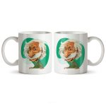 ماگ سرامیکی ساده طرح فانتزی انیشتین کد MUG-181