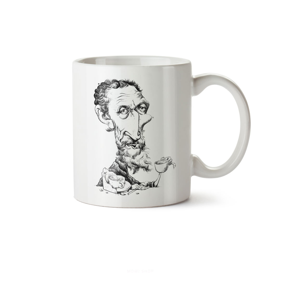 ماگ سرامیکی ساده طرح فانتزی کد MUG-182