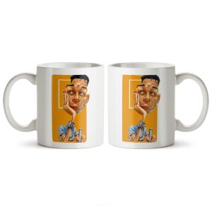 ماگ سرامیکی ساده طرح فانتزی کد MUG-183
