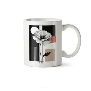 ماگ سرامیکی ساده طرح هنری طبیعت کد MUG-190