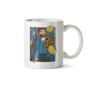 ماگ سرامیکی ساده طرح فانتزی ون گوگ کد MUG-191