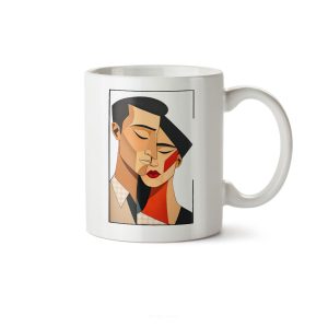 ماگ سرامیکی ساده طرح عاشقانه کد MUG-192