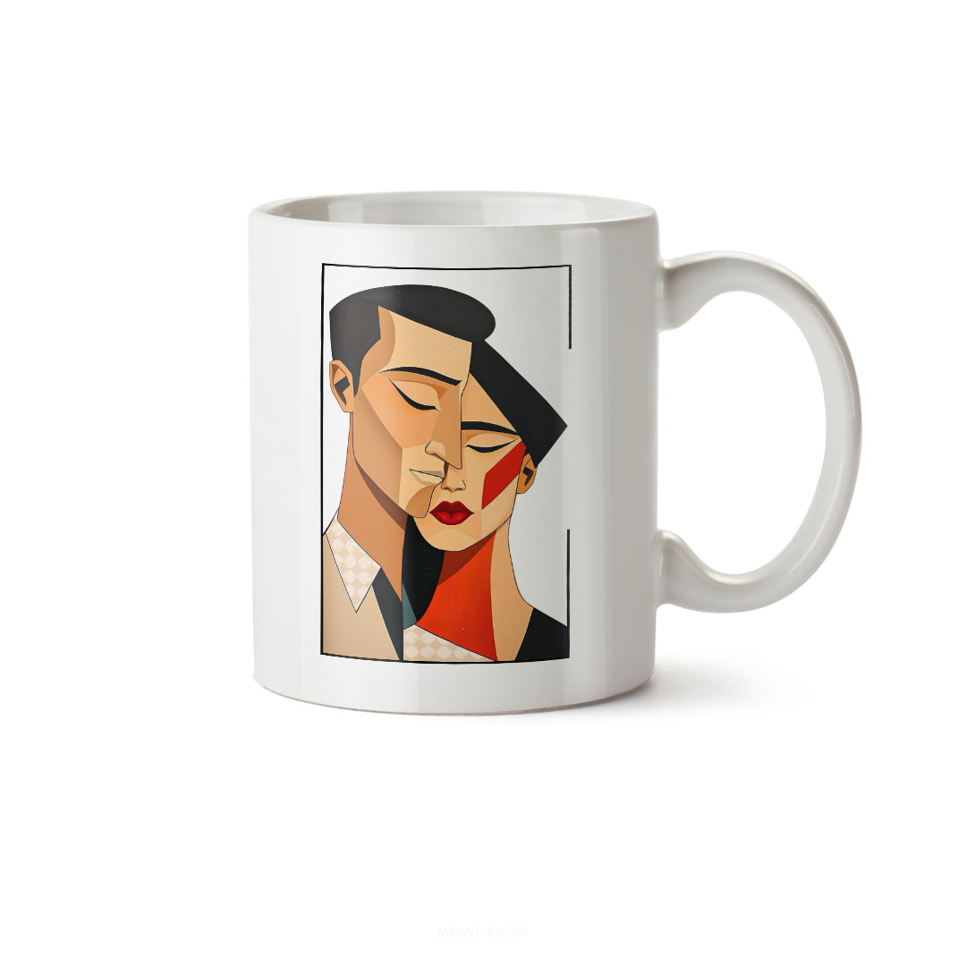 ماگ سرامیکی ساده طرح عاشقانه کد MUG-192