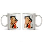 ماگ سرامیکی ساده طرح عاشقانه کد MUG-192