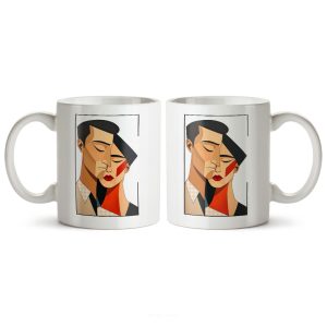 ماگ سرامیکی ساده طرح عاشقانه کد MUG-192