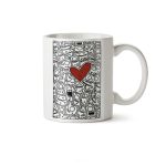 ماگ سرامیکی ساده طرح فانتزی عاشقانه کد MUG-194