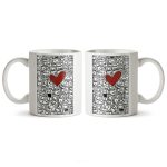 ماگ سرامیکی ساده طرح فانتزی عاشقانه کد MUG-194